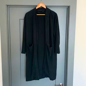 Just Female Black Slouchy Car Coat